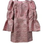 Tuckernuck NWT HYACINTH HOUSE Pink Multi Jacquard Puff Sleeve Darcy Mini Dress M Photo 3