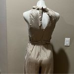 ZARA  beige sleeveless jumpsuit Photo 3