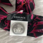 Versace  Orchid Print Silk Skinny Scarf, NEW w/Tag Photo 10