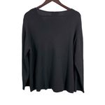 Carole Little Sweater Black Embroidered Bird Floral Wrap Look Sweater Womens 2X Photo 1