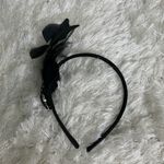 Black Feather Rhinestone Jewel Headband Costume Dance Halloween Photo 1