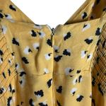 Amanda Uprichard  Amory Yellow Floral Print Sleeveless Slip Midi Dress Size S Photo 10