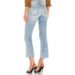 SLVRLAKE Sara Low Rise Slim Bootcut Raw Hem Jeans in Atwater Size 27 Blue Photo 16