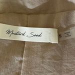 Mustard Seed  Beige Collared Double Breasted Sleeveless Crop Top Size S Photo 2