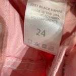 Just Black  Denim Pink High Rise Wide Leg Jeans Sz 24 Photo 6