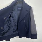 Piazza Sempione Women's Size IT 42/ US 6 Blue Gray Button Front Wool Peacoat Photo 2