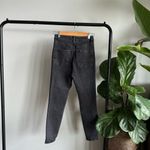 ASOS High Rise Farleigh 'Slim' Mom Distressed Denim Jeans Washed Black Size 26 Photo 3