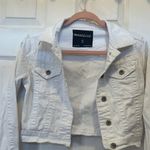 Maurice's Cropped White Denim Jacket Photo 3