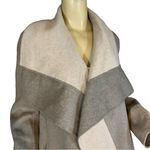 Diane Von Furstenberg  "MACKENZIE" WOOL BLEND REVERSIBLE TAUPE CARDI COAT (L) Photo 5