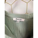 Madewell Lightspun Bubble-Sleeve Popover Shirt in Frosted Sage - Size - XS Photo 5