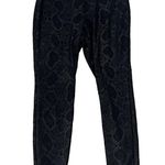 I.N.C. International Concepts Snake Print Pull On Black Skinny Pants Stretchy 6 Photo 1