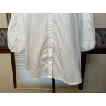 Likely a Large 100% Cotton White Blouse Brand Unknown Size undefined Photo 3
