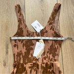 Saltwater Luxe  NWT Memphis Midi Dress Size Medium Rosewood Rust Floral Linen Photo 8