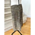 St. John Black & Tan Boucle Tweed Knee Length Pencil Skirt Photo 1