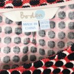 Boden Womens Hannah Polka Dot Corduroy Dress Sheath Geometric Red Black Size 8R Photo 2