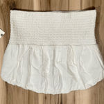 Anthropologie NEW Maeve White Tie Strapless Top Women’s Small Photo 0