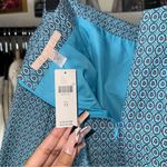 Hutch  Anthropologie Blue Textured Geometric A-Line Mini Skirt Womens 12 New NWT Photo 6