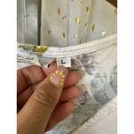 Hot Cotton 100% Natural Tropical Leaves Pullover Pintuck V Neck Blouse Top L Size L Photo 6