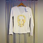 Zadig & Voltaire NWT  | Tunisian ML Foil Skull Shirt, Size M Photo 2
