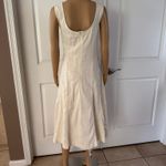 House of Harlow 1960 Cream Linen Blend Midi Dress. Size L Photo 9