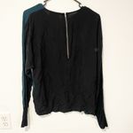 Mads Norgaard Copenhagen Size 36 Green Black Zip Back Lightweight Top Photo 5