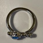 Turtle and sea star fish ring size 8 silver pretty gift for mom or wife starfish Blue Photo 1