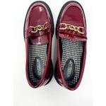 Seychelles  Burgundy Red Patent Leather Loafers Photo 4