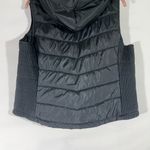 City Streets PUFFER VEST W/HOOD POCKETS ZIP CLOSE WOMEN XL BLACK/GRAY PREOWNED Photo 1