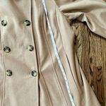 Anne Klein Women’s Double Breast Wool Blend Tan Mid Length Pea coat Size 2X EUC Photo 4