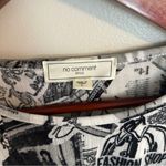 No Comment Newspaper Print Long Sleeve Top Photo 4