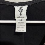 YASUKO Vest Womens Medium/Large Black Kimono Silk Pockets 1 Button Oriental Art Size undefined Photo 1