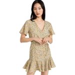 BB Dakota Big Flirt Energy Floral Ruched Detail Dress in Sunflower Photo 2