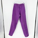 Wrangler Vintage  high waisted pleated denim purple jeans 80s western size 11 Photo 1