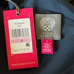 Vince Camuto One Shoulder Ruffled Evening Gown Blue Size 6 Thigh Slit Formal Photo 9