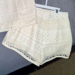 Bebe Cream Eyelet Lace Top and Shorts Photo 0