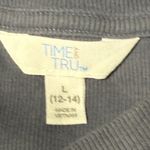 Time And Tru  gray ribbed long dress knit sz large Photo 2