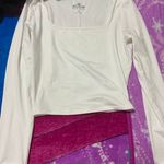 Hollister White Long Sleeve Square Neck  Photo 0