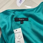 EXPRESS  Sleeveless Green Ombré Bubble Shift Dress Silk Spandex Size Small New Photo 4