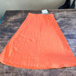 Orange midi skirt NWT Photo 4
