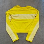 Fabletics  Yellow Long Sleeve Cropped Athletic Shirt Photo 1