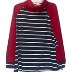 12PM by Mon Ami  Cowlneck Stripe Top Women’s Small Photo 0