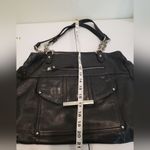 B Makowsky Black Leather Bag Black Photo 4