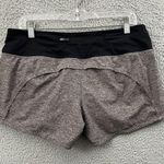 Lululemon Run Times Shorts Low Rise 4" Gray Athletic Athleisure Running Women 8 Photo 2