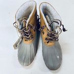 Seven7 SPEYSIDE DUCK BOOT FAUX LEATHER COMBAT & LACE-UP BOOTS  6 Photo 6