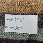 Exclusive Colorful Striped Hoodie NWT Sz Medium Women's Oversized Stripe Shacket Brown Photo 1