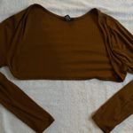 Rue 21 Brown Cropped Sleeves/ Cropped Cardigan  Photo 0
