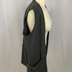 Bryn Walker  Wool Sleeveless Cardigan‎ Vest Lagenlook Minimalist Photo 3