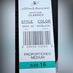 Alfred Dunner  Black Size 16‎ Proportioned Medium Classic Elastic Waist Pants NWT Photo 5