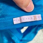 Savagexfenty Savage Fenty Blue Metallic Sparkly Bralette L Photo 3