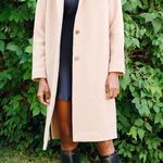 Aritzia Cream Wilfred Dujardin Long Wool Jacket Photo 2